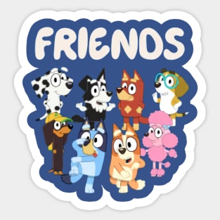 FRIENDS DOGS Sticker